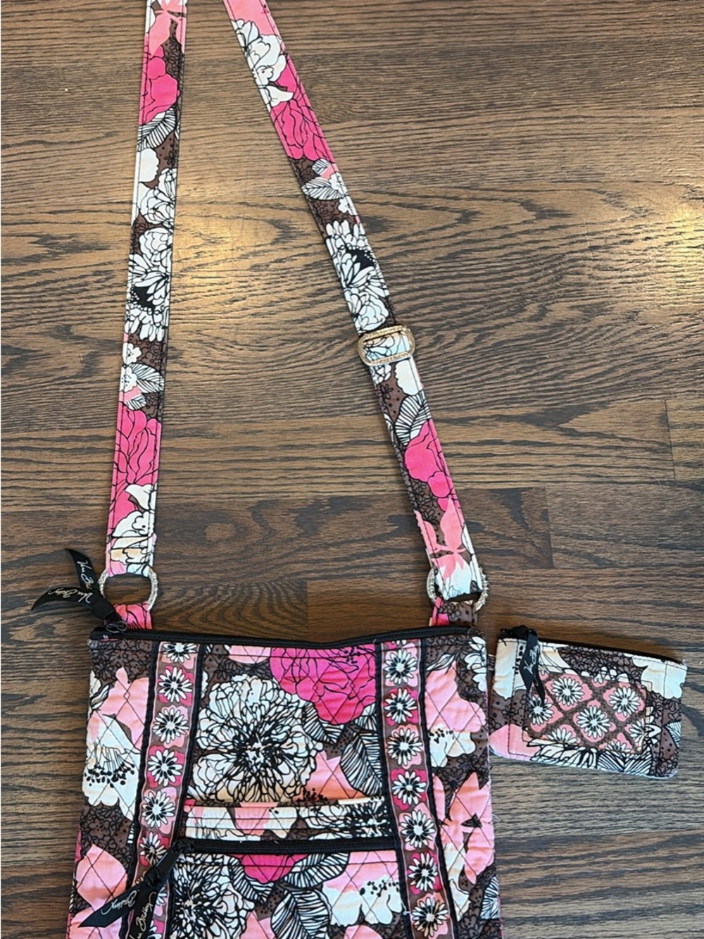 Vera Bradley Crossbody Bag with Matching coin wallet
